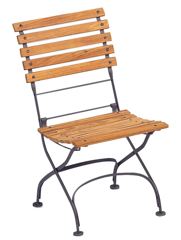 Weishäupl Classic Chair: Klappbarer Holzstuhl ohne Armlehnen für Garten, Balkon und Terrasse.